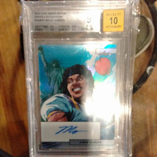 Leaf 2025 Anime Nation Series 2 Malik Nabers Auto /10 Beckett AN-MN1 picture