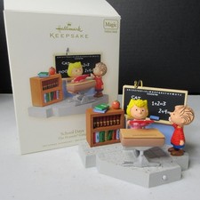 Hallmark Keepsake Peanuts School Days Sally Linus Christmas Ornament 2008 Magic picture