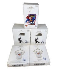 Lot Of 5 DC Comics Hallmark Keepsake Ornament Super Baby Superman Batman 2008 picture