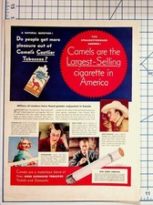 1937 Camel Cigarettes Vintage Tobacco Ad Magazine Print America's Largest Seller picture