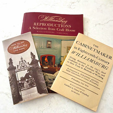 1964 Colonial Williamsburg Ephemera Lot Craft House Catalog Prices Blenko Map picture