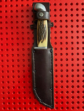 Kinfolks USA Super Hunter 568TC Vintage Flame Edge Hunting Knife picture
