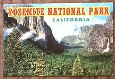 1960s YOSEMITE NATIONAL PARK CALIFORNIA 14 VIEWS FOLD OUT SOUVENIR BOOKLET Z6352 picture