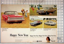 1965 Plymouth Cars Magazine Ad Fury Belvedere Valiant Barracuda Happy New Year picture