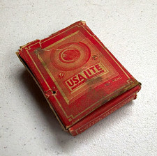 Vintage USA LITE USALITE Advertising Matchbook Match Book - Red picture