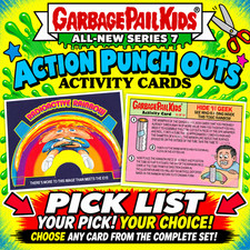 Garbage Pail Kids GPK 2008 All-New Series 7 ANS7 ACTION PUNCH OUTS Pick List picture