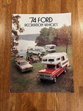 Vintage 1974 Ford Recreation Vehicles Pickup Truck Bronco Dealer Sales Brochure  picture