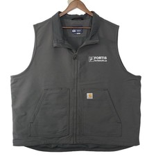 Big Size Men Us-2Xl Super Dux Hamilton Carhartt Soft Shell Vest Relaxed Fit Grey picture