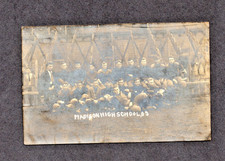 1909 Madison High Football Champions RPPC Tom Jones Sam Barry HOF Tormey Signed picture