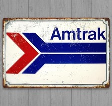 Amtrak Railroad 8 x 12 Novelty Metal Sign New Shrink-wrapped picture