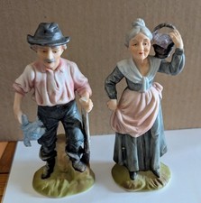 Grandma & Grandpa Porcelain Figurines 6 1/4