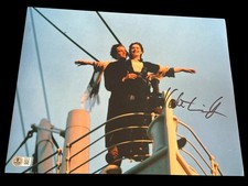 KATE WINSLET SIGNED AUTOGRAPH 11x14 PHOTO TITANIC LEONARDO DICAPRIO BECKETT BAS picture