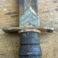 VINTAGE 1960s FIGHTING survival KNIFE TRENCH ART THEATER  picture