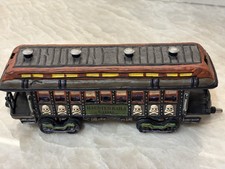 Dept 56 Halloween Haunted Rails Sleeper Train Car with free companion Figurine picture