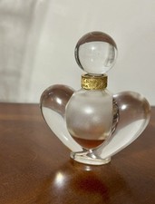 Vintage Nina Ricci Farouche parfum flacon Lalique signed 1 fl oz crystal 1973 picture