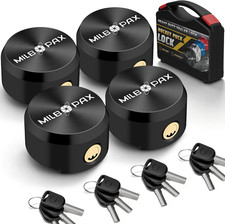 Trailer Door Lock – Keyed Alike Puck Locks for Trailers, Vans & Sheds, Push-To-L picture