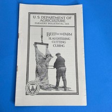 Slaughtering Cutting Curing 1924 Farmers Bulletin No 1415 - Beef on the Farm picture