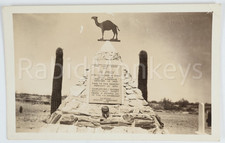 Vintage Quartzsite AZ Arizona Hi Jolly Camel Monument Real Photo Postcard RPPC picture