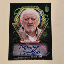 Topps Doctor Who Auto Bernard Cribbins Card Autograph Signed Fawlty Towers Dr picture
