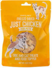 2X Packs Trader Joe’s Freeze Dried Just Chicken For Pets Dog & Cat Treats 2oz ea picture