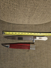 (READ) NEW HUGE BEAUTIFUL PIECE STEVEN J RAPP BOWIE KNIFE FELT LINED SCABBARD picture