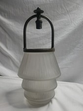 Authentic René Lalique Frosted Glass Art Deco Lamp Base – Vintage French Crystal picture