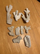 9 Pc. Natural White Sea Coral SMALL / MED.SIZE. picture