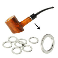 10pcs Decoration Copper Ring For DIY Tobacco Pipe Silver Metal Hoop 10*14*1mm picture