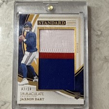Panini 2025 Immaculate Collection Jaxson Dart RC  ISJ-JDT 02/10 Rookie NY Giants picture