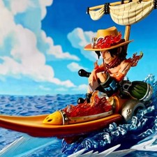 YZ Studios One Piece Portgas D. Ace Resin Model Striker Statue In Stock H14cm picture