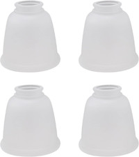 23045-4 Transitional Style Bell Shaped Frosted Replacement Glass Shade, 2-1/8... picture