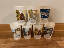 Vintage 1977 Star Wars Collector's Edition Coca Cola Cups Lot of 7 picture