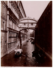 Italy, Venice, Bridge of Sighs Original Vintage Print Print Print D'epoq picture