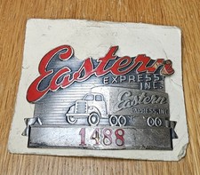 Rare 1963 Eastern Express Inc Trucking Trucker's Cap Hat Badge Pin picture