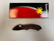 Spyderco Folding Knife - Meerkat Burgundy - C64JPBRG picture