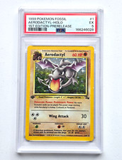 Pokemon Aerodactyl - Holo - 1/62 - 1st Edition - PRERELEASE - PSA 5 picture