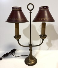Vintage Brass And Tole Table Lamp picture