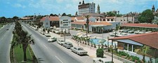 St Augustine Florida Monson Motor Lodge and Restaurant 3.5x9 Postcard CVL04 picture