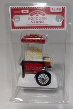 Holiday Time Popcorn Stand Christmas Village Food Stand Light Up New picture