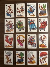 Wile E. Coyote  - The Road Runner Card Game - 1976 Whitman - Lot of 16 - NMMT picture