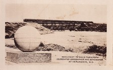 RPPC Verendrye ND Train Bridge McHenry CO Ghost Town SE of Minot Real Photo picture