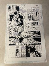 SCARE TACTICS #11 original comic art 1998 DC FANG FINDS A WEIRD SLITHER GOTHAM picture