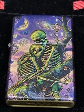 RARE Zippo lighter Unwavering love until death Skull With Exclusive box picture