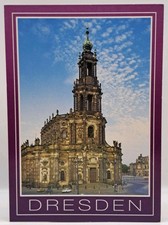 Vintage Postcard Dresden Cathedral Germany Catholic Court Church picture