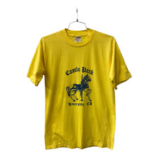 VTG CASTLE PARK THEMEPARK SOUVENIR T-SHIRT RIVERSIDE, CA.  RARE.  BUD HURLBUT'S picture