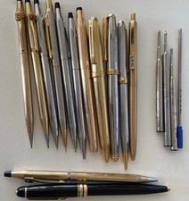 Vintage Lot of 13 Rare Branded Cross & Others Pens & Pencils READ picture