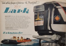 1956 Print Ad Evinrude Lark for '57 Quiet Outboard Motors 35-HP Milwaukee,WI picture