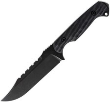 Toor Crewman Fixed Blade Black Knife 4.63 in picture