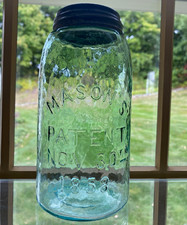 Heavily Whittled Mason’s Patent Nov 30th 1858 Quart Fruit Jar picture