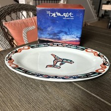 Dale Faulstich Collection Ceramic Pacific NW Tribal Art 14.5x11 Serving Platter picture